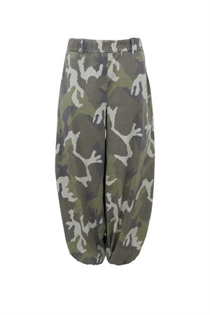 Black Colour - BCALLY balloon pant - Army Camouflage